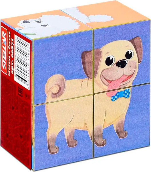 Изображение товара Развивающий игровой набор Stellar Кубики. Собачки / 00871