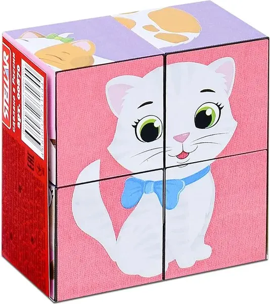 Изображение товара Развивающий игровой набор Stellar Кубики. Котики / 00870
