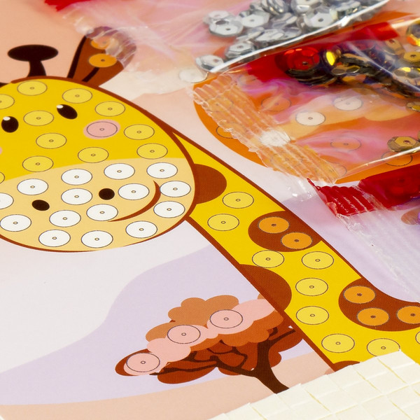 Изображение товара Набор для творчества Lori Картина из пайеток. Жирафик / Мкс-022