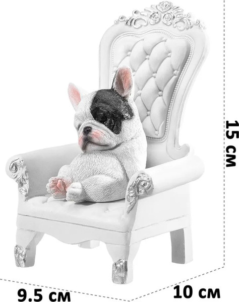 Изображение товара Статуэтка Elan Gallery Бульдог в кресле / 101342