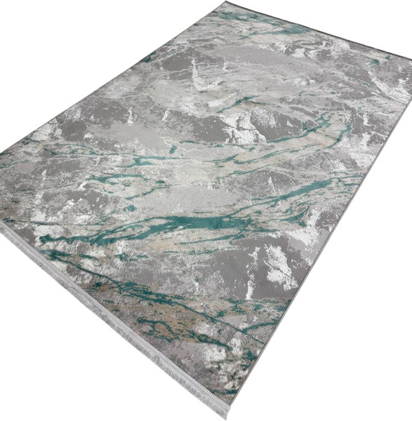 Изображение товара Ковер Radjab Carpet Афина Прямоугольник 9012A / 12892RK (3x5, Grey/Green)