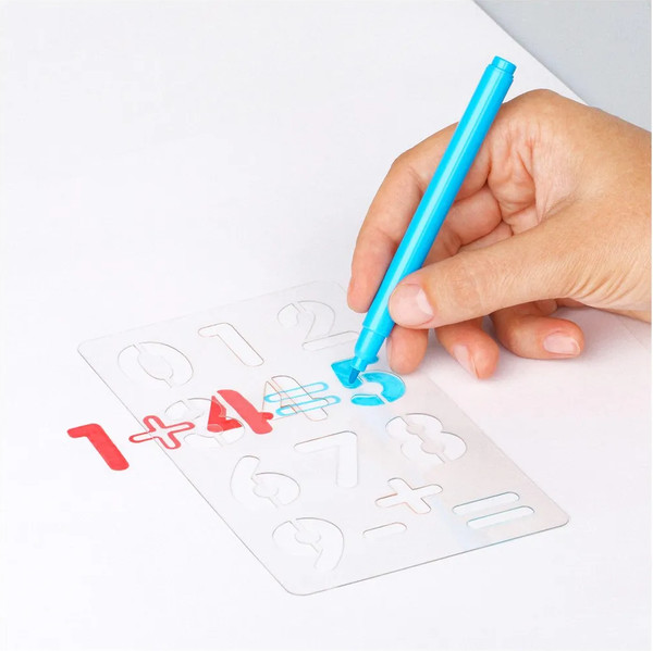 Изображение товара Трафарет Мульти-пульти Буквы и цифры / НТ_54109 (3шт)