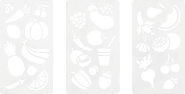 Изображение товара Трафарет Мульти-пульти Фруктовая корзина / НТ_54112 (3шт)