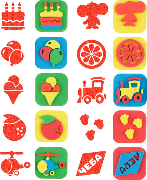 Изображение товара Набор для творчества Мульти-пульти Штампики. Чебурашка / ЧБ_53273 (10шт)