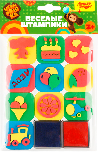 Изображение товара Набор для творчества Мульти-пульти Штампики. Чебурашка / ЧБ_53273 (10шт)