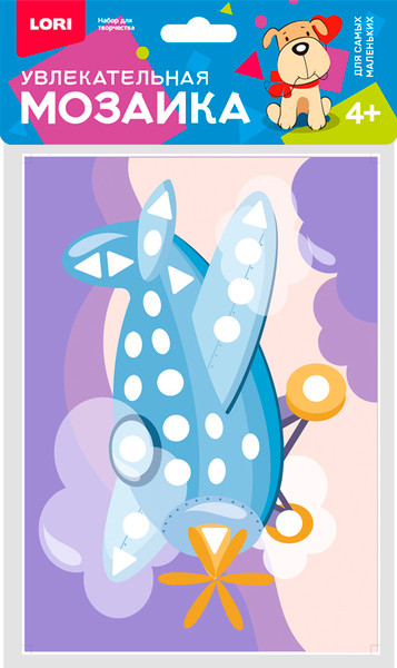 Изображение товара Набор для творчества Lori Увлекательная мозаика. Самолет / Км-033