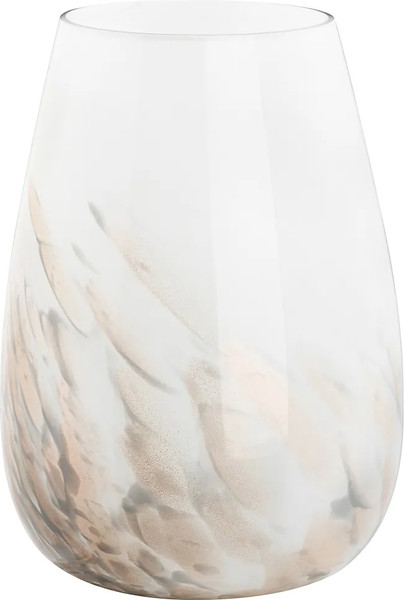 Изображение товара Ваза Elan Gallery 390233 (белый/серый/золотой)