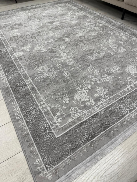 Изображение товара Ковер Radjab Carpet Афина Прямоугольник 9008A / 12788RK (1.6x2.3, Grey/Cream)