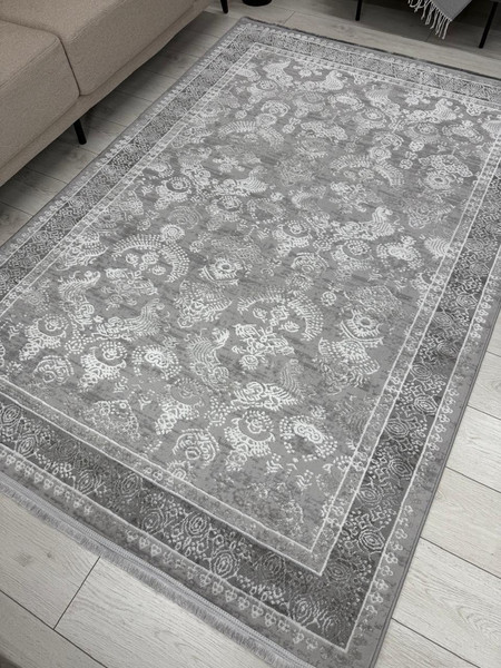 Изображение товара Ковер Radjab Carpet Афина Прямоугольник 9008A / 12788RK (1.6x2.3, Grey/Cream)