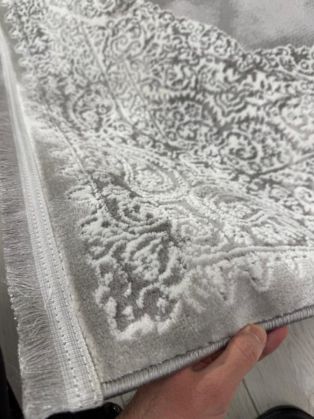 Изображение товара Ковер Radjab Carpet Афина Прямоугольник 9017A / 12895RK (1.6x2.3, Grey/Cream)