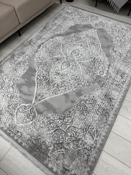 Изображение товара Ковер Radjab Carpet Афина Прямоугольник 9017A / 12895RK (1.6x2.3, Grey/Cream)