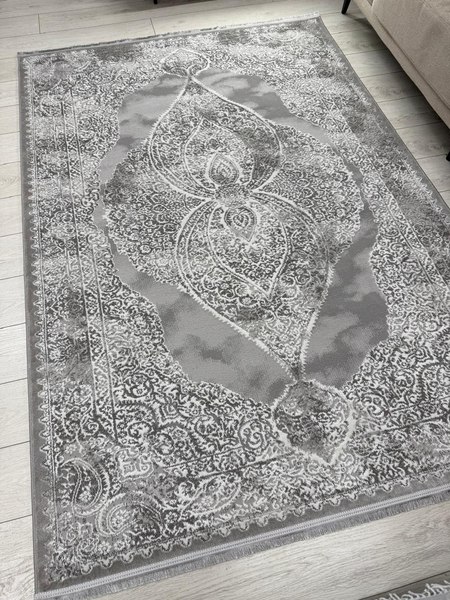 Изображение товара Ковер Radjab Carpet Афина Прямоугольник 9017A / 12895RK (1.6x2.3, Grey/Cream)