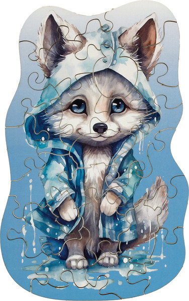 Изображение товара Развивающая игра Три совы Деревянный в яйце. Волчонок / ДП_55044/ПЗ00122