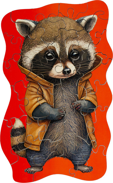 Изображение товара Развивающая игра Три совы Деревянный в яйце. Енот / ДП_55041/ПЗ00119