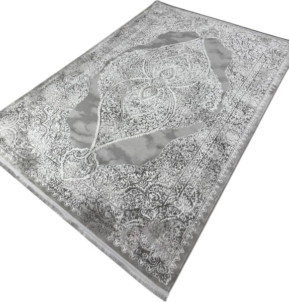 Изображение товара Коврик Radjab Carpet Афина Прямоугольник 9017A / 12894RK (1.2x1.8, Grey/Cream)