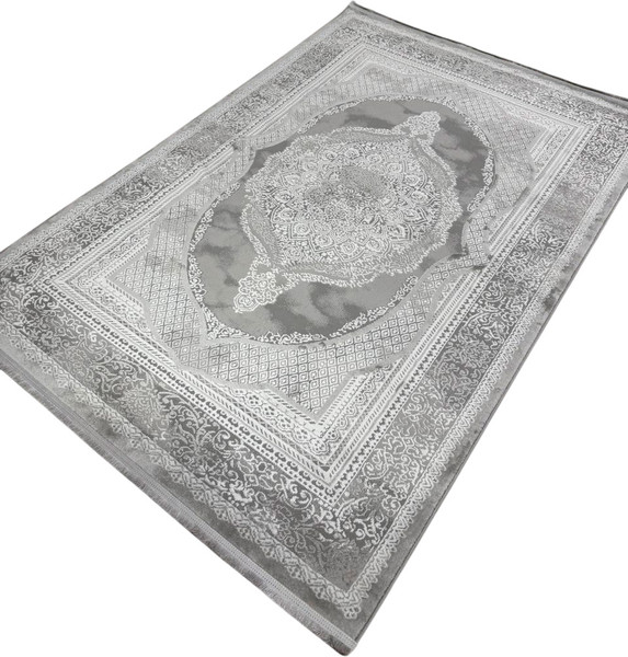 Изображение товара Коврик Radjab Carpet Афина Прямоугольник 1032A / 12949RK (1.2x1.8, Grey/Cream)