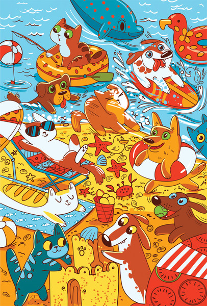 Изображение товара Пазл Три совы Безудержное веселье / ПК104_54564 (104эл)