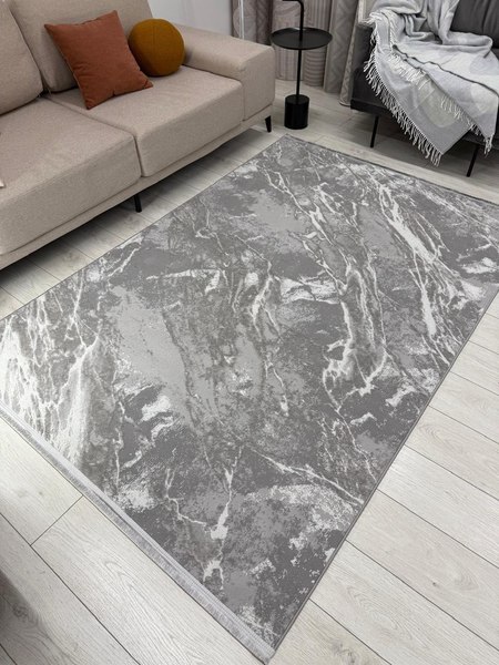 Изображение товара Коврик Radjab Carpet Афина Прямоугольник 9012A / 12844RK (1.2x1.8, Grey/Grey)