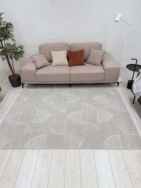 Изображение товара Коврик Radjab Carpet Аврелия Прямоугольник HL600A / 12424RK (1.2x1.8, Cream)