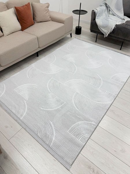 Изображение товара Ковер Radjab Carpet Аврелия Прямоугольник HL600A / 12320RK (1.2x1.8, Grey)