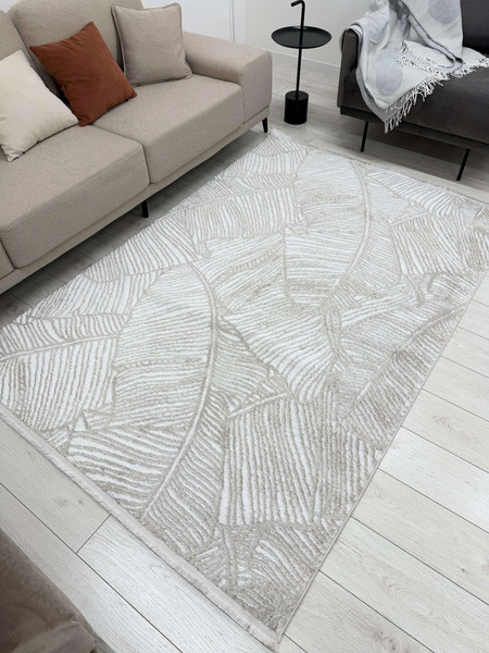 Изображение товара Коврик Radjab Carpet Аврелия Прямоугольник HL1058A / 12338RK (1.2x1.8, Cream)