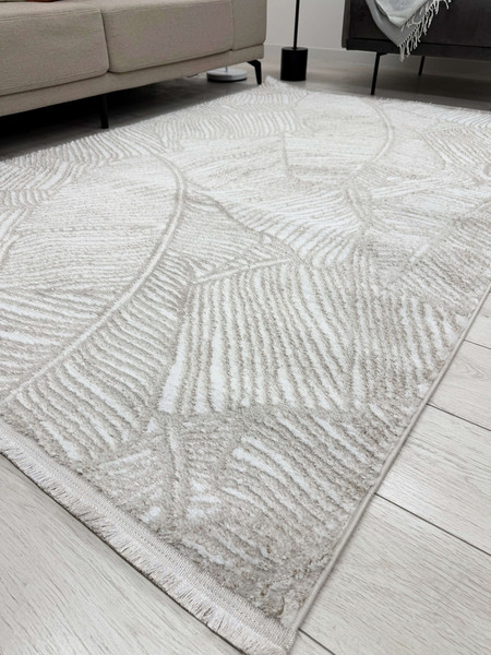Изображение товара Коврик Radjab Carpet Аврелия Прямоугольник HL1058A / 12338RK (1.2x1.8, Cream)