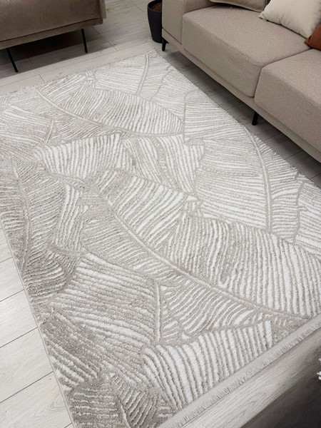 Изображение товара Коврик Radjab Carpet Аврелия Прямоугольник HL1058A / 12338RK (1.2x1.8, Cream)
