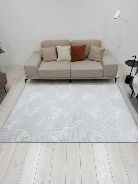 Изображение товара Ковер Radjab Carpet Аврелия Прямоугольник HL600A / 12331RK (1x2, Grey)
