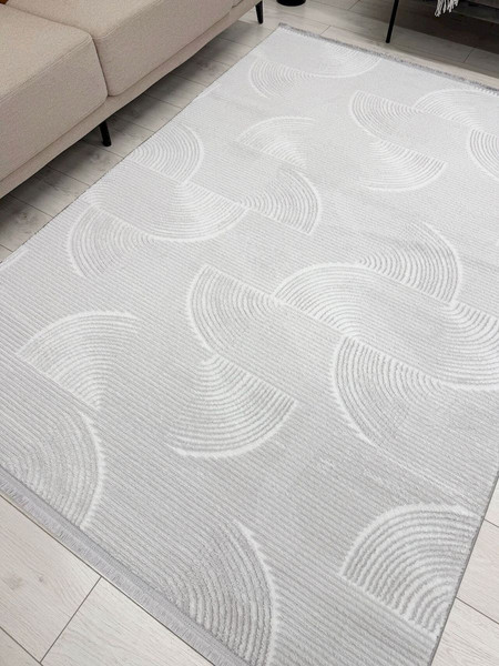 Изображение товара Ковер Radjab Carpet Аврелия Прямоугольник HL600A / 12331RK (1x2, Grey)