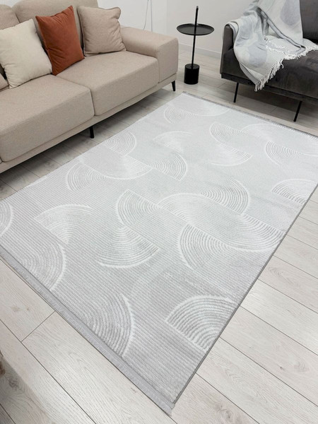 Изображение товара Ковер Radjab Carpet Аврелия Прямоугольник HL600A / 12331RK (1x2, Grey)