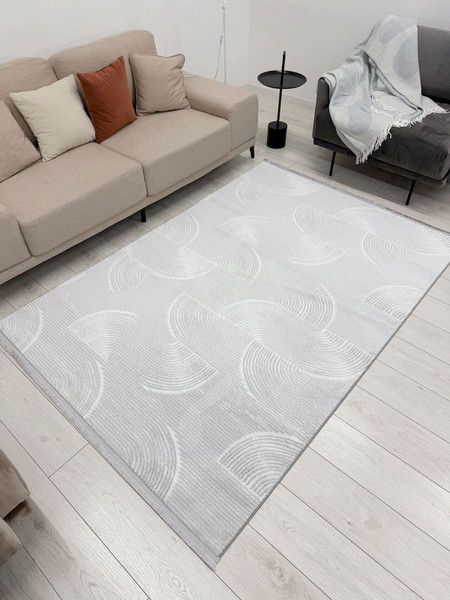 Изображение товара Ковер Radjab Carpet Аврелия Прямоугольник HL600A / 12331RK (1x2, Grey)