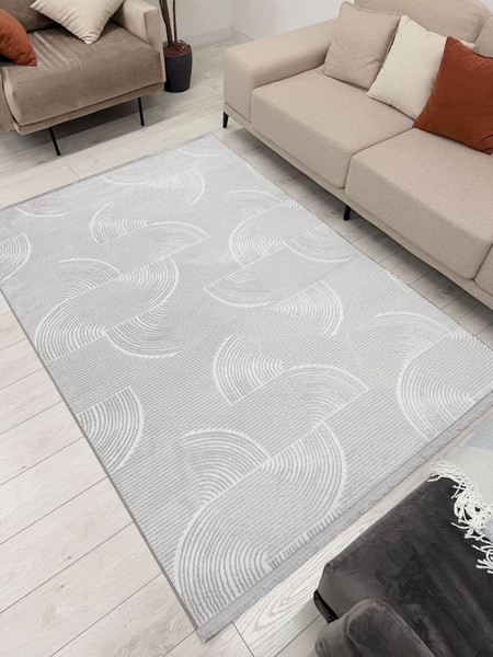 Изображение товара Ковер Radjab Carpet Аврелия Прямоугольник HL600A / 12331RK (1x2, Grey)