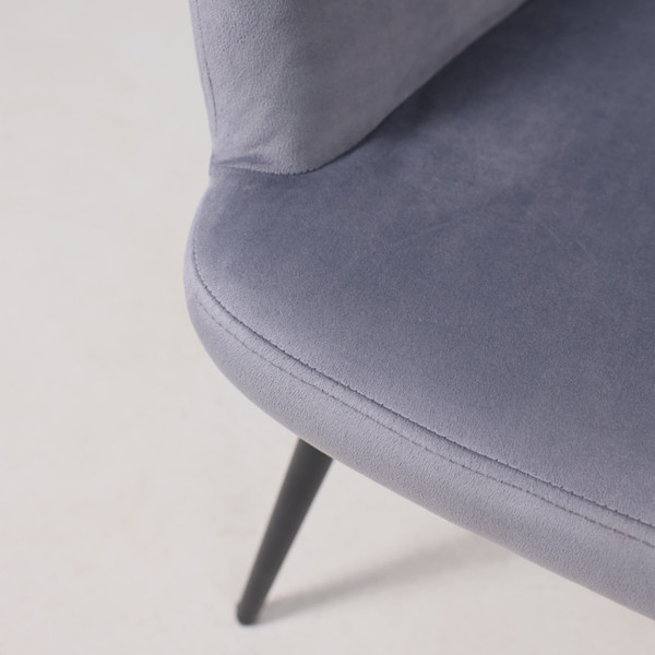 Изображение товара Кресло мягкое AksHome Oda (серый велюр HCJ-40/черный)