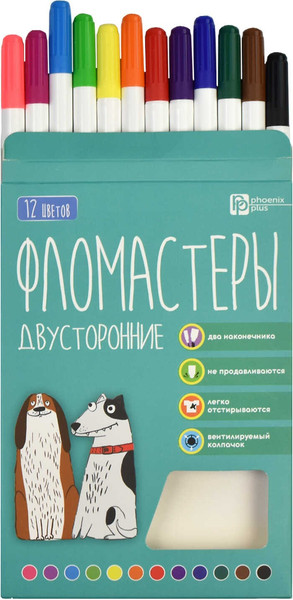 Изображение товара Фломастеры Феникс+ Арт-братва / 67876 (12цв)