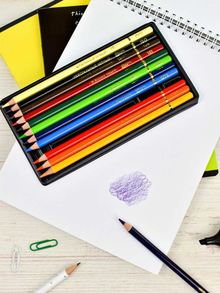 Изображение товара Набор цветных карандашей Феникс+ Классик / 64096 (12цв)