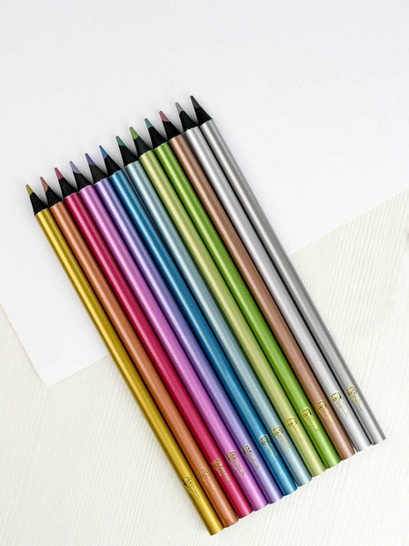 Изображение товара Набор цветных карандашей Феникс+ Металлик / 64099 (12цв)