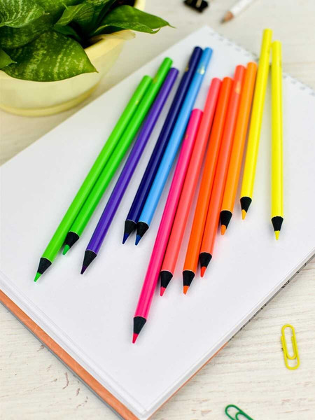 Изображение товара Набор цветных карандашей Феникс+ Неон / 64100 (12цв)