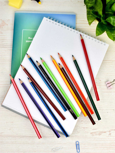 Изображение товара Набор цветных карандашей Феникс+ Градиент / 64102 (12цв)