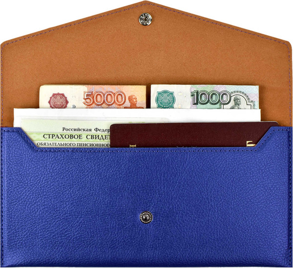 Изображение товара Папка-конверт Феникс+ 48411/50 (наппа синий металлик)