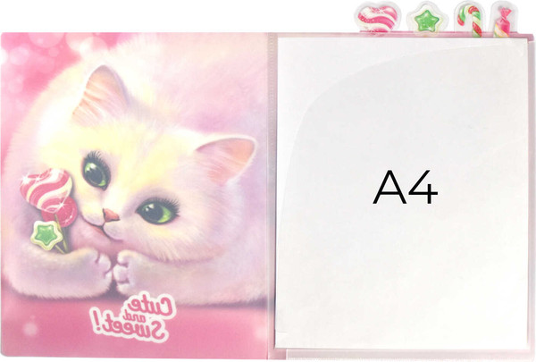 Изображение товара Папка для бумаг Феникс+ Кэнди кот / 63116