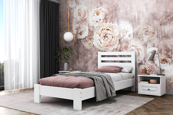 Изображение товара Односпальная кровать Bravo Мебель Вероника 90x200 (белый античный)