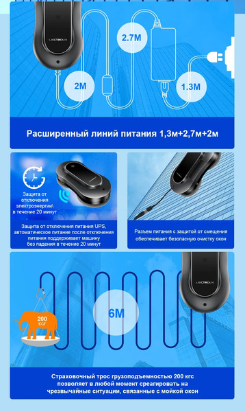 Изображение товара Робот-мойщик окон Liectroux YW810