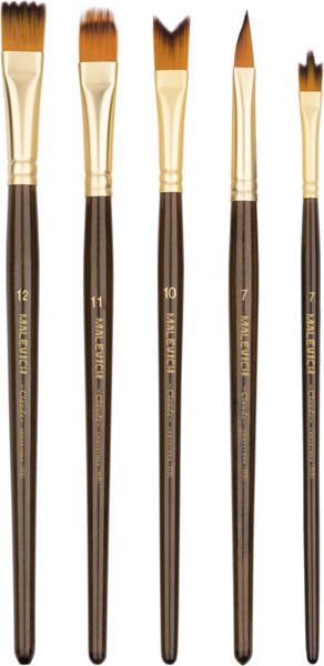 Изображение товара Набор кистей Малевичъ Claude / 754924 (5шт, фигурные)