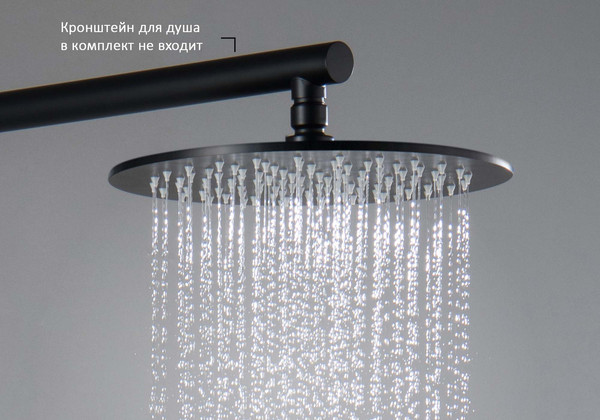 Изображение товара Лейка верхнего душа Aquatek AQ2077MB (черный матовый)