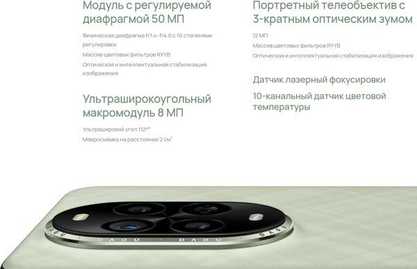 Изображение товара Смартфон Huawei Nova 13 Pro 12GB/512GB (дымчатый зеленый)