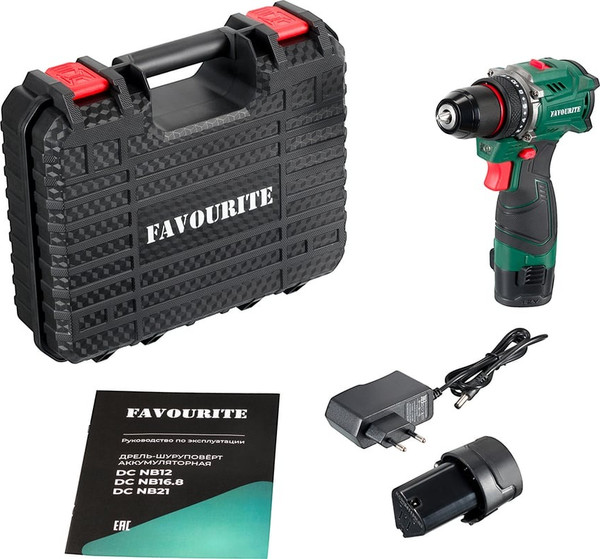 Изображение товара Аккумуляторная дрель-шуруповерт Favourite DC NB12 / 121150212