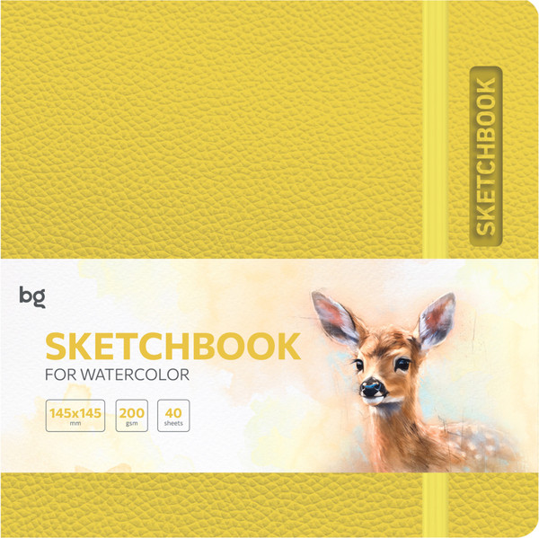 Изображение товара Скетчбук BG Bright. Yellow / Cк40с_61740 (40л)