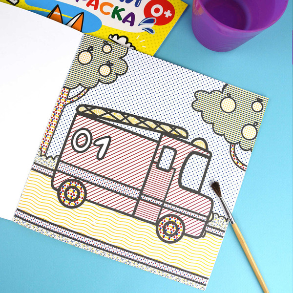 Изображение товара Раскраска Феникс+ Транспорт / 53516, мягкая обложка