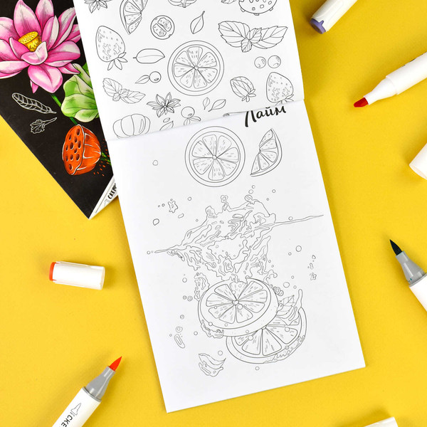 Изображение товара Раскраска Феникс+ Раскраска для скетч-маркеров.Сладости / 67592