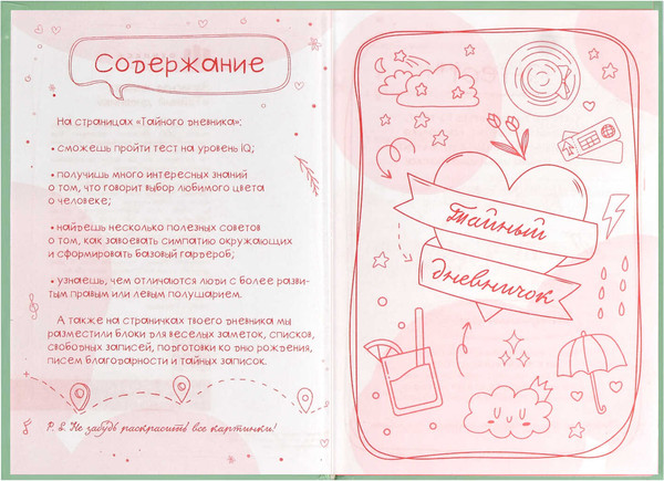 Изображение товара Дневничок Феникс+ Тайный дневник Приятные мелочи / 62912